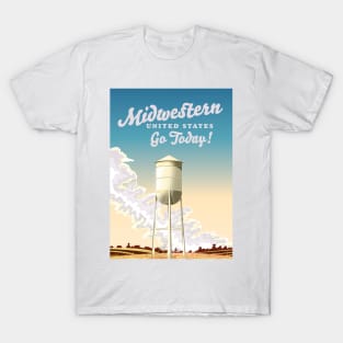 Midwestern United States Travel poster T-Shirt